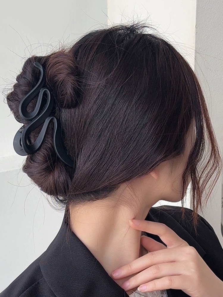 头发夹女磨砂抓夹大号高级感2024新款后脑勺夹子鲨鱼夹发饰盘发夹产品图