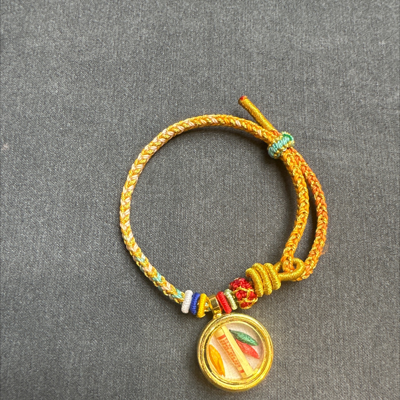 藏传佛教五路财神手链产品图