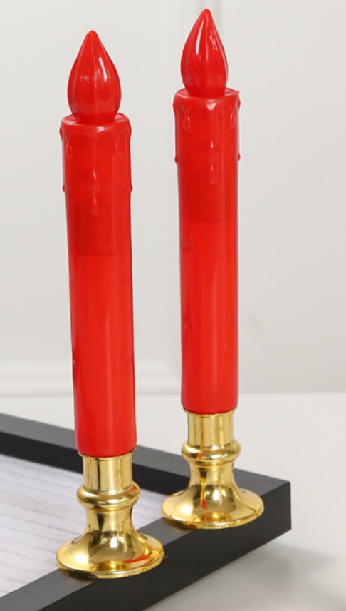 Electronic candles, LED tearful pole wax, LED simulation candles, atmosphere tearful candles, long pole LED wholesale candles, wedding and Christmas electronic candles Specification image