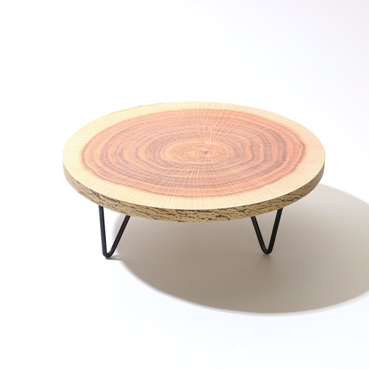 北欧风情简约木质加厚桌面杯垫隔热垫铁艺时尚跨境家具配件批发细节图