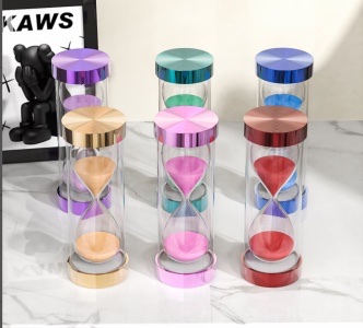 Macaron hourglass, timing hourglass, internet-famous hourglass, plastic hourglass, colorful hourglass detail image 9