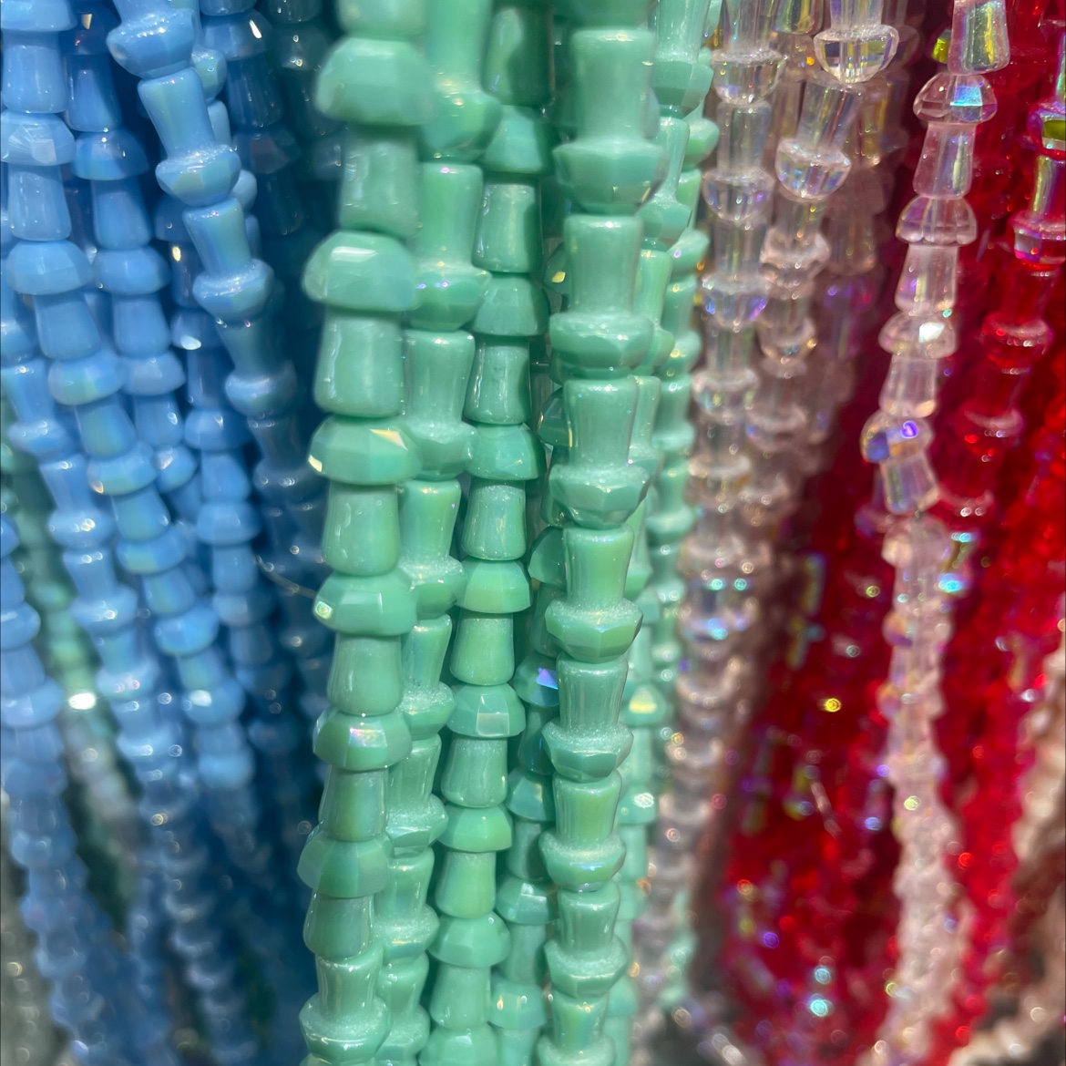 嫂子水晶蘑菇珠手工串珠材料 水晶手链项链DIY珠子 手工制作珠宝配件细节图