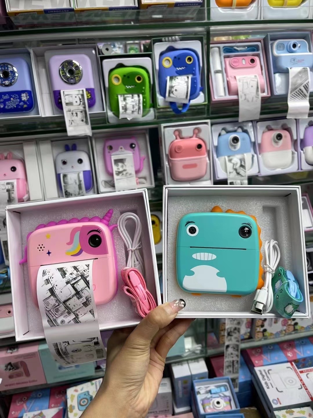New cross-border mini children's instant high-definition digital camera, new thermal printing camera, instant digital camera, children's camera details Picture