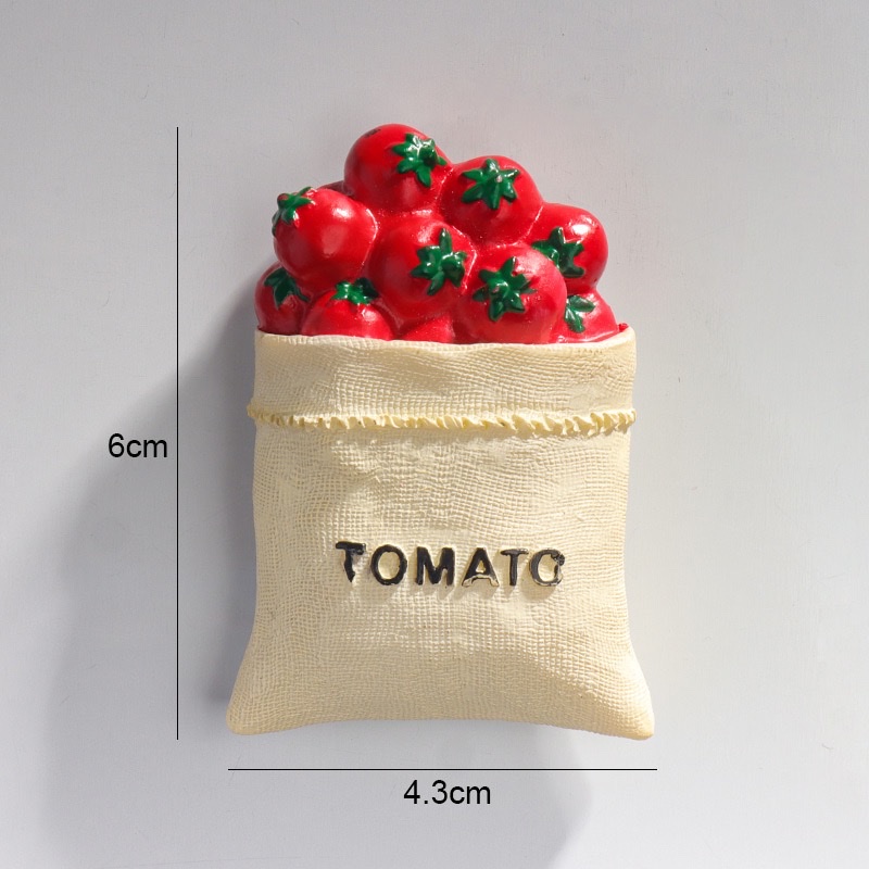 创意3D冰箱贴北欧ins风装饰食玩立体美食吸铁石仿真食物磁性贴批发 树脂工艺品摆件 环保无毒 创意手工艺品 安全耐用工艺细节图