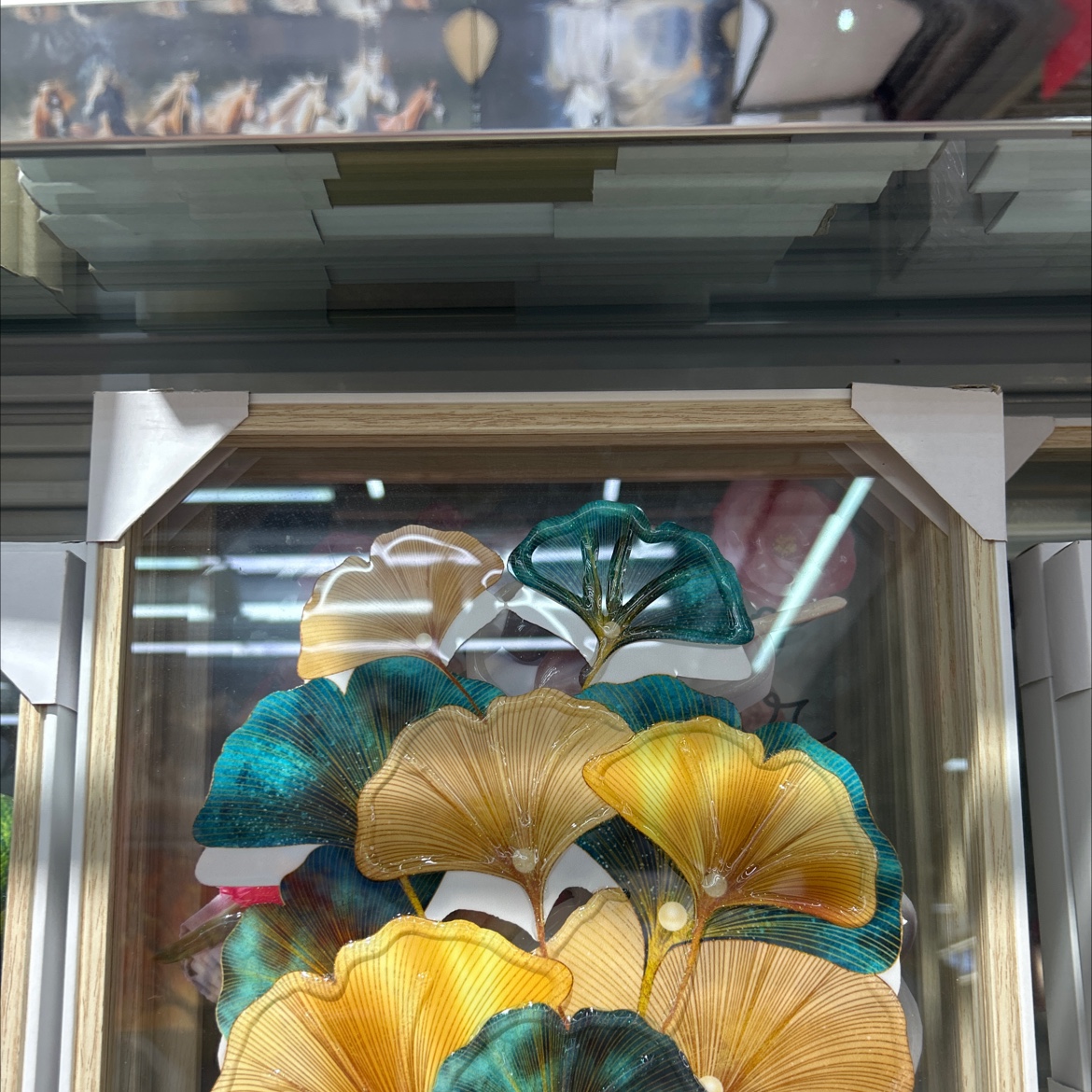 锌合金工艺礼品糖果罐金色木牌挂饰 线香香插装饰琉璃插花瓶 美观实用家居装饰品