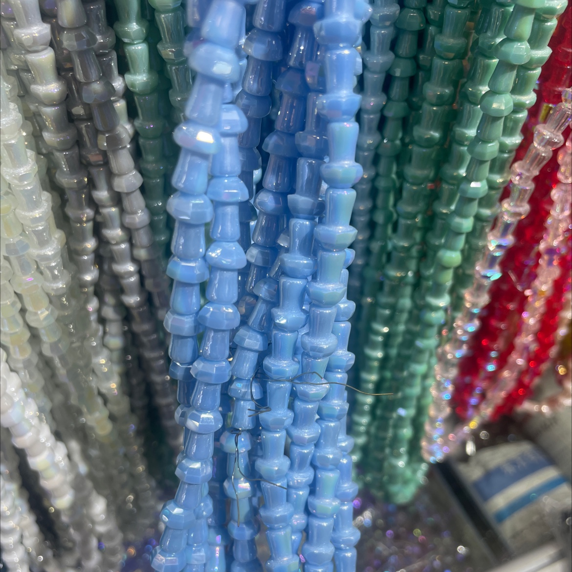 嫂子水晶蘑菇珠手工串珠材料 水晶手链项链DIY珠子 手工制作珠宝配件详情图3