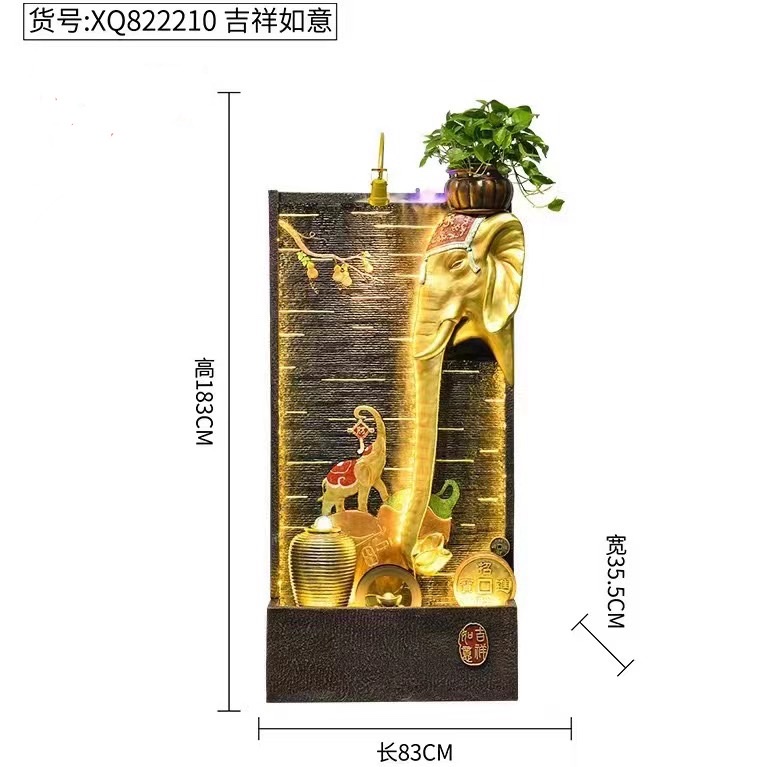 诸葛工艺庭院流水摆件阳台鱼池造景顶楼花园装饰布置景观鱼缸喷泉雾化加湿器爆款7279-286白底实物图