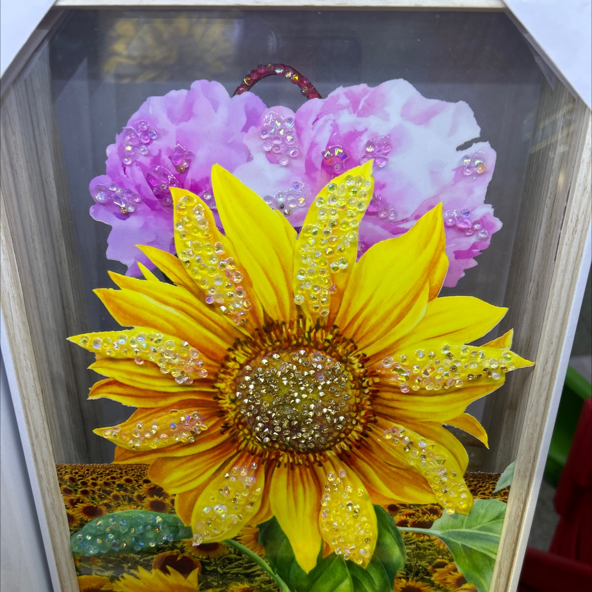 亚克力造型水晶蝴蝶插件 仿真摇摆莲花灯 金属冰箱贴 花园装饰品 美化生活空间产品图