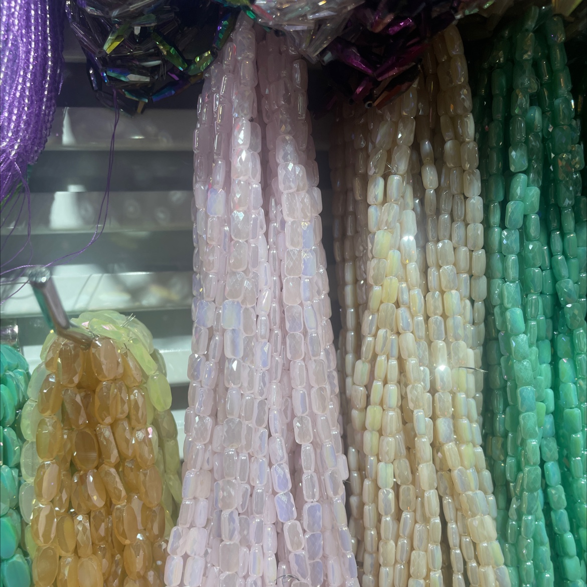嫂子水晶麻将珠水晶珠精美串珠手工DIY珠子 手链项链材料产品图
