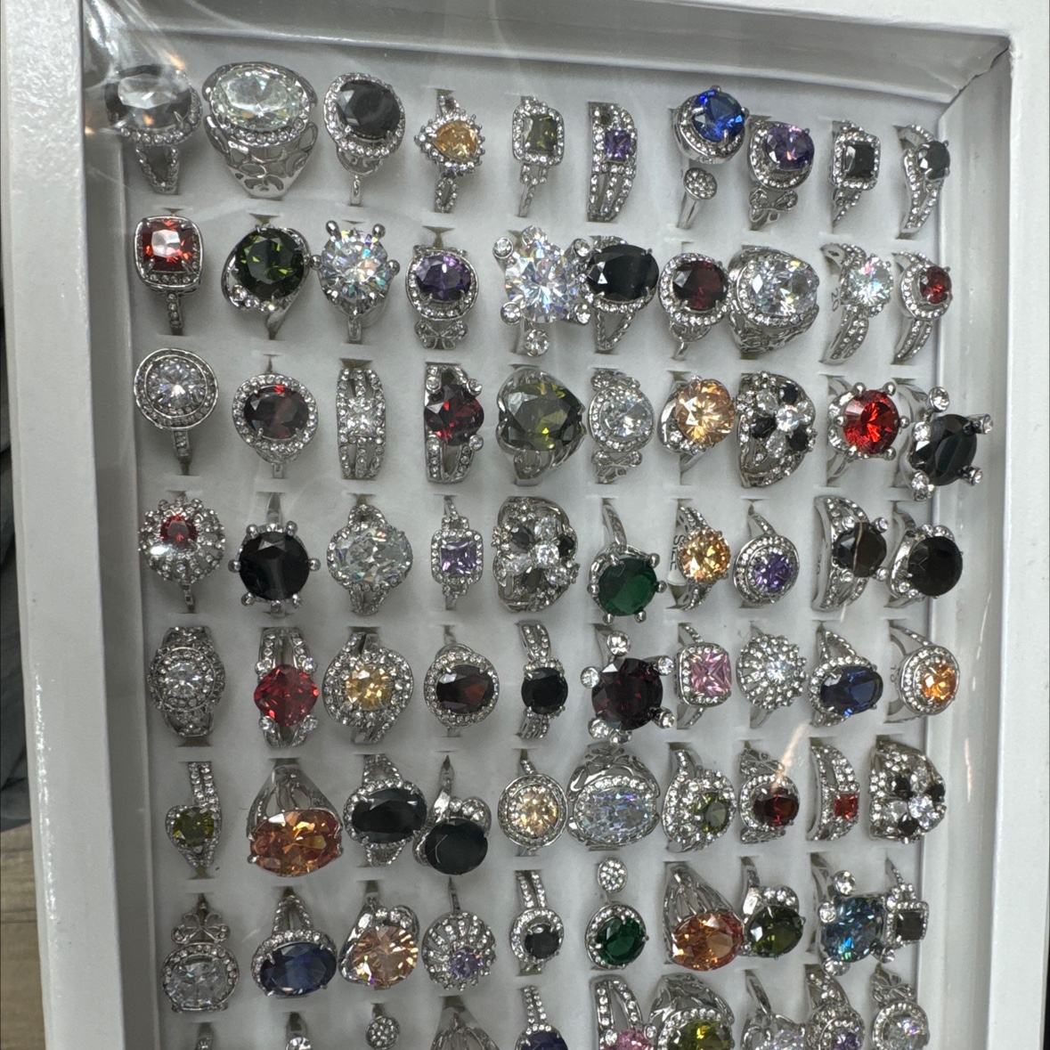 合金 锆石戒指戒指戒指锆石