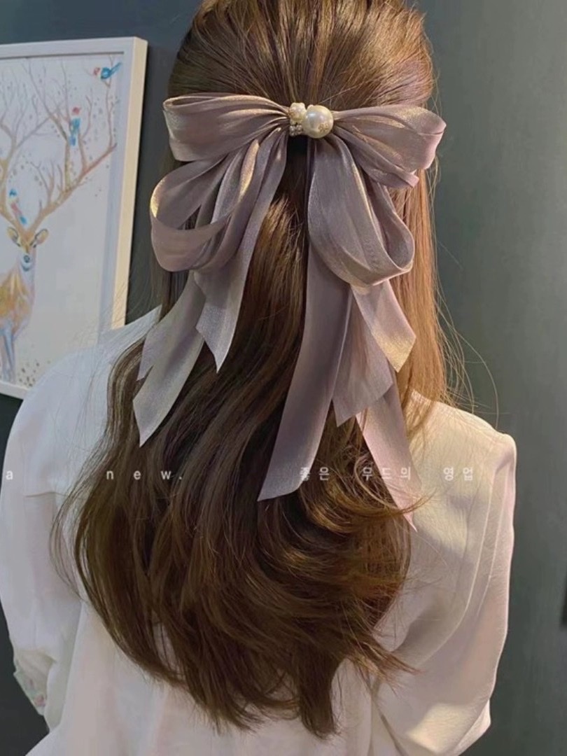 蝴蝶结发夹韩饰