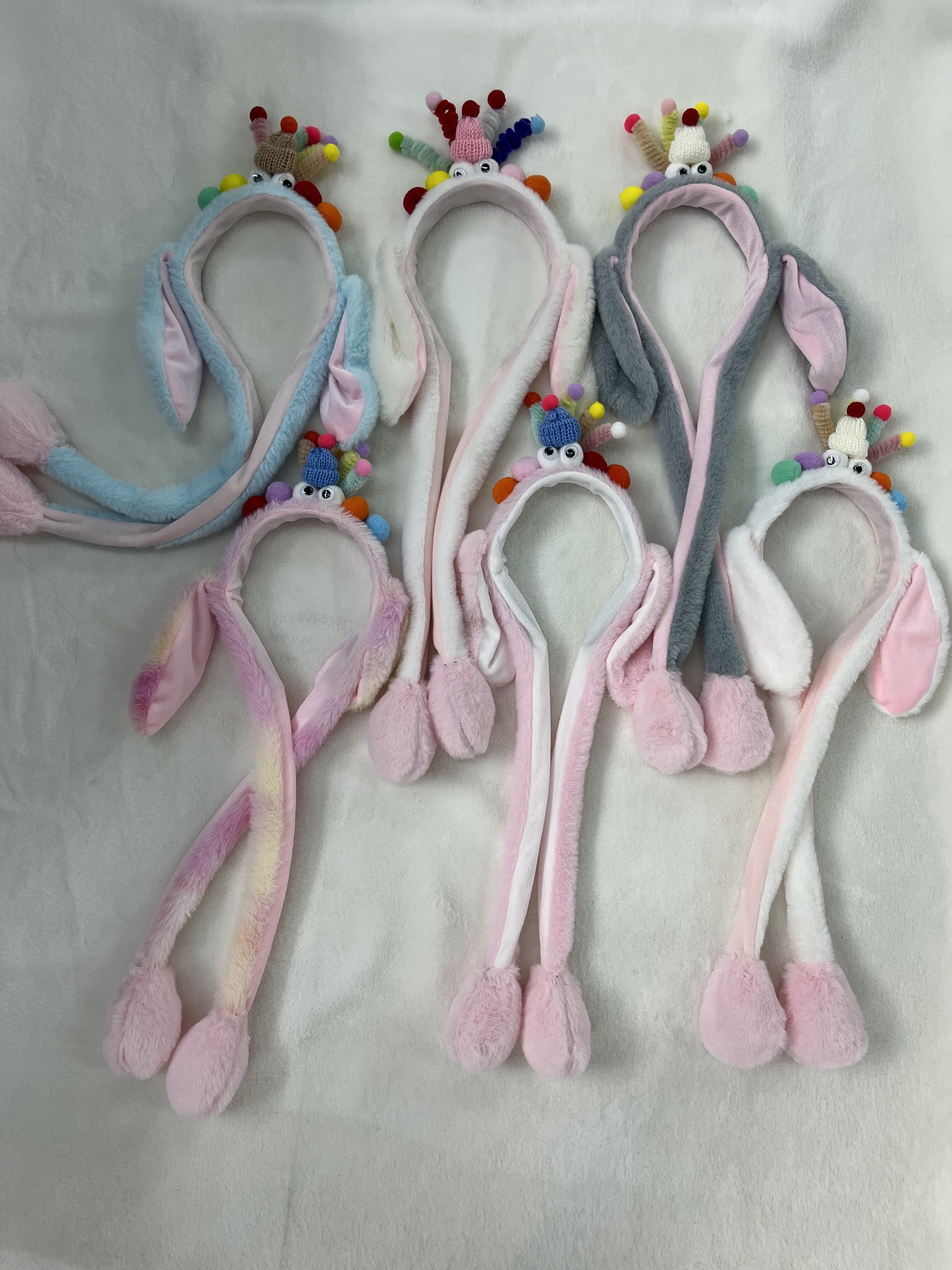 Air Bag Pinch Party Headband, Ears Will Move, Cute Air Bag Pinch Headband From Influencer Specification drawing