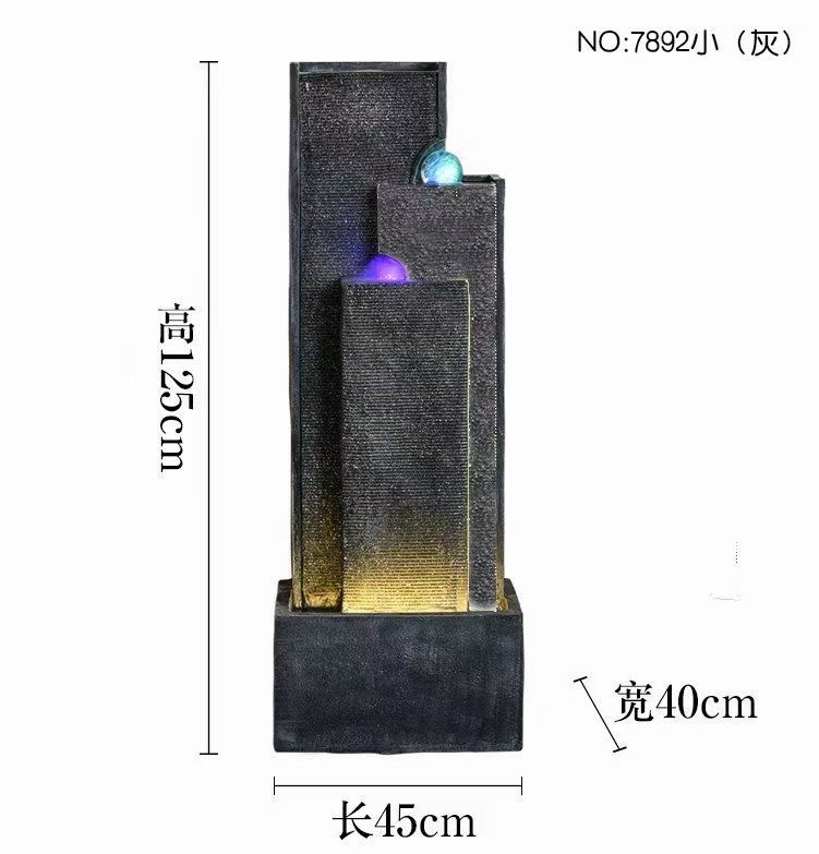 大型假山幕帘流水