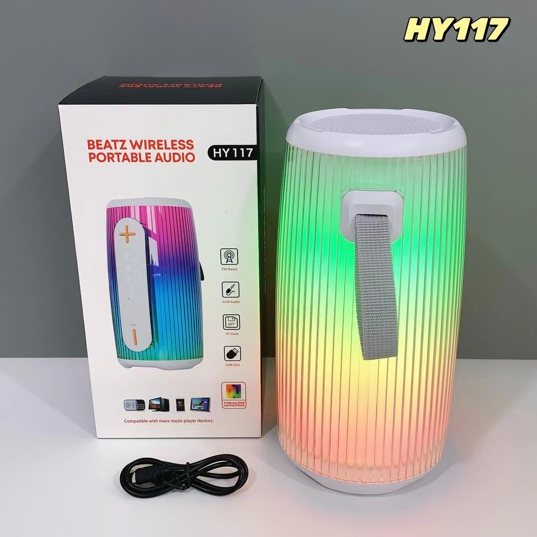 New Portable Rgb Bluetooth Speaker Hy117 Portable Speaker Specification drawing