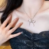 A summer bow necklace with a cold and elegant female style, a light luxury and high-end collarbone chain, a new 2024 best-selling neck chain necklace, necklace, necklace, necklace Application Scenario