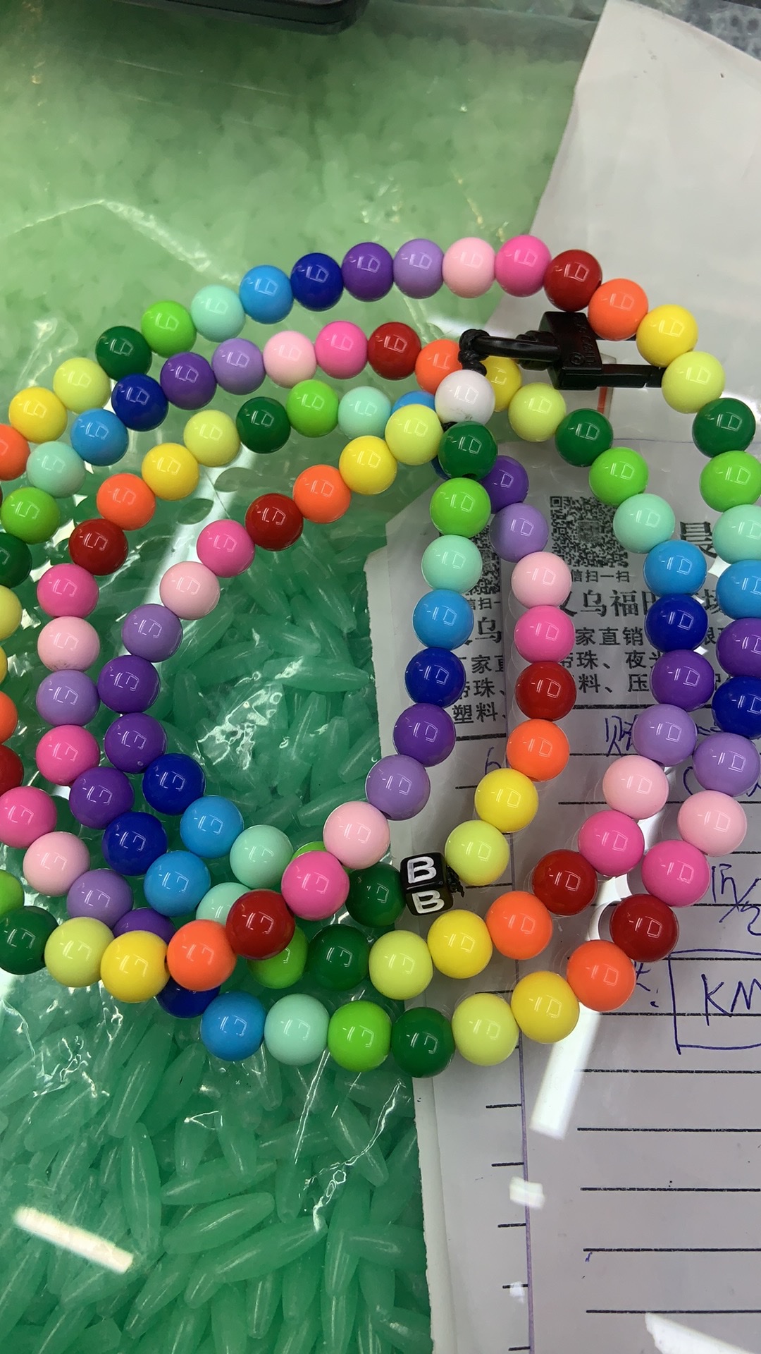 亚克力圆珠鲜艳穿珠DIY饰品