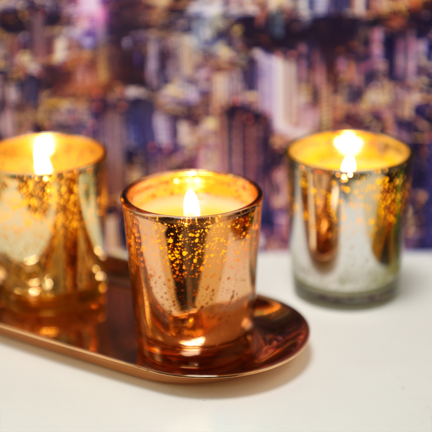 Golden starry Sky Cup Scented Candle Romantic wedding decoration Soy Wax Scented Wedding Gift Scented candle details Picture