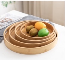 托盘，收纳面包，水果，糖果等木珠花瓶摆件细节图