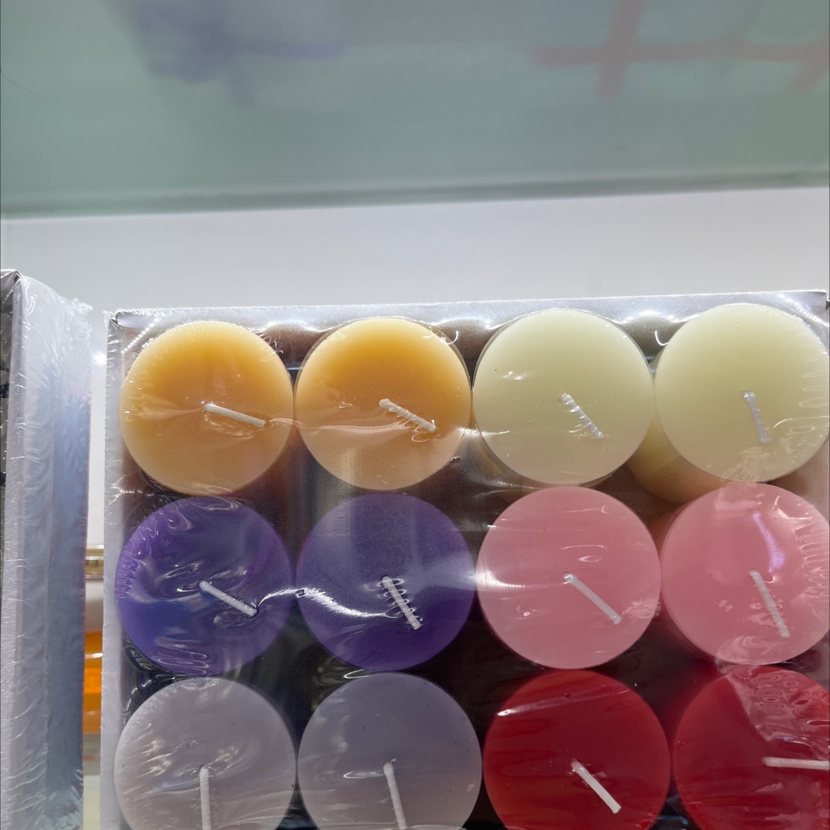 Purple Cylinder Candle Set, Color Box Packaging Valentine's Day Gift Romance details Picture