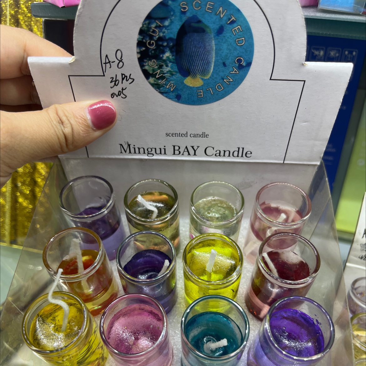 Guo D Candle Set, Color Box Packaging Valentine's Day Gift Romantic