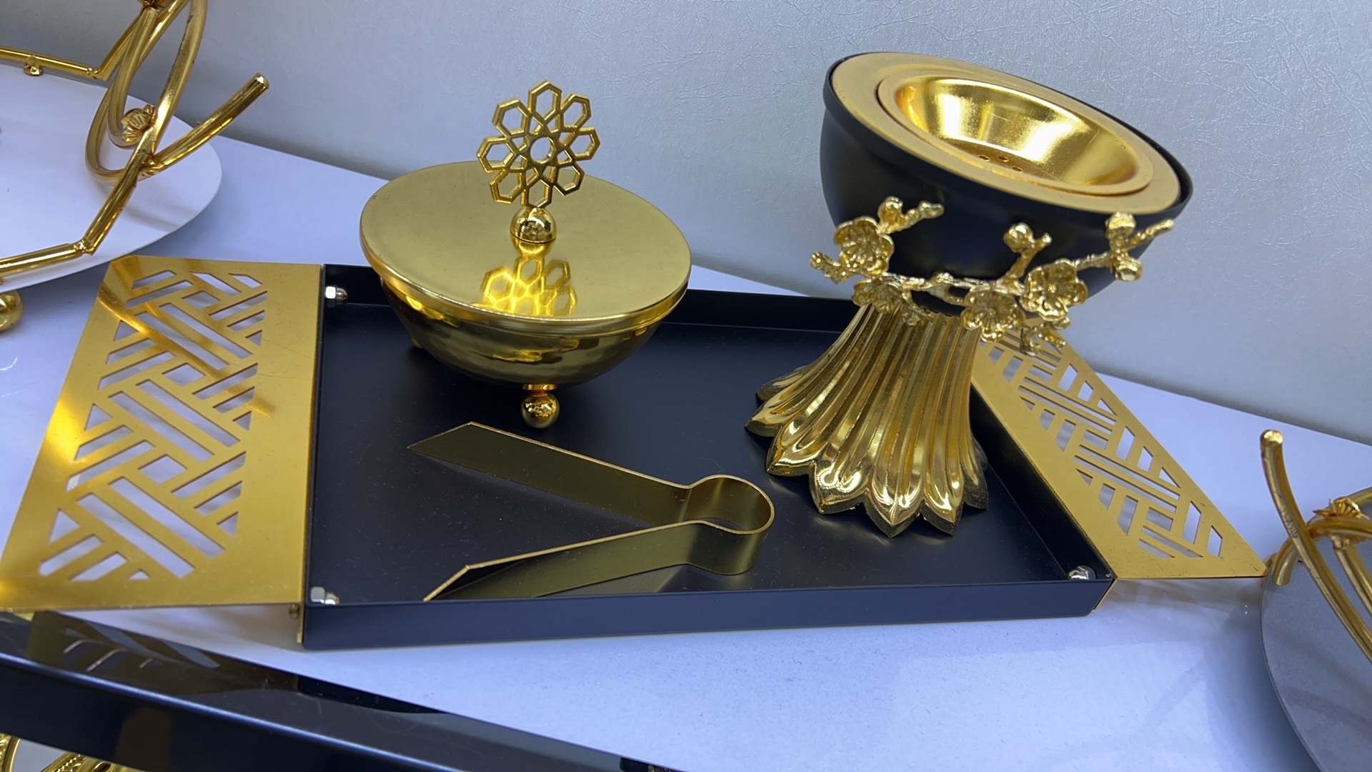 黑色套装阿拉伯香炉阿拉伯香熏炉香薰图