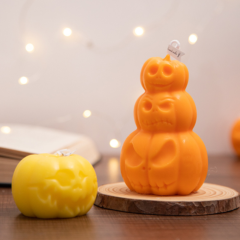 Customized processing of Halloween pumpkin scented candles, cross-border festival souvenirs, creative home decorations, Amazon details Picture