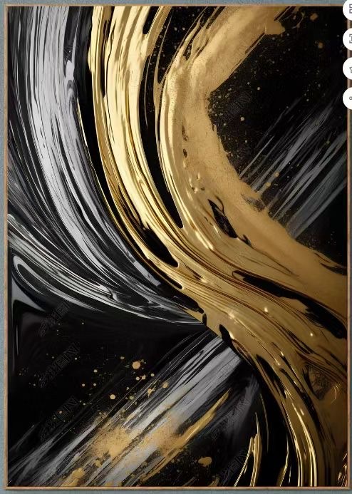 Pura pintura a mano árbol de la fortuna pintura decorativa de la sala de estar banner abstracto fondo de sofá pintura colgante de pared de lujo luz dormitorio pintura al óleo Specification image