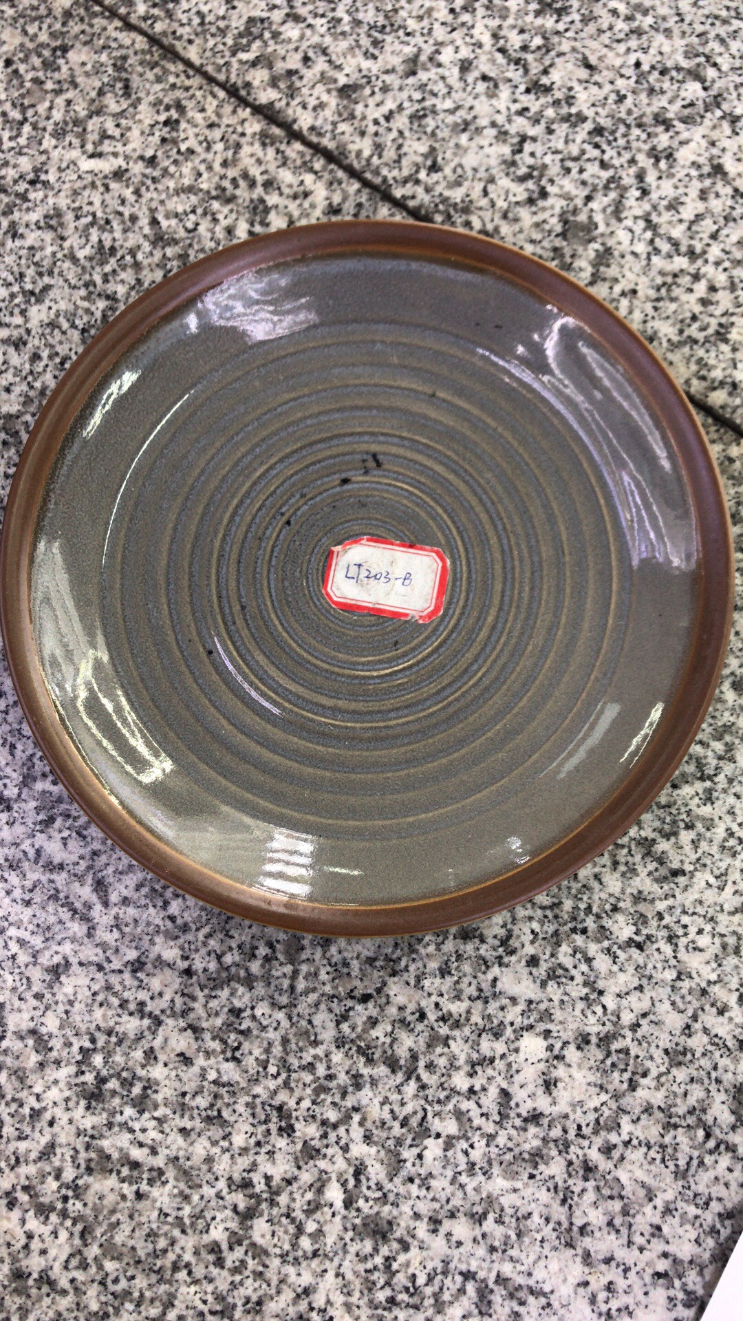 Plate R Ceramic Plate Color Glaze details Picture