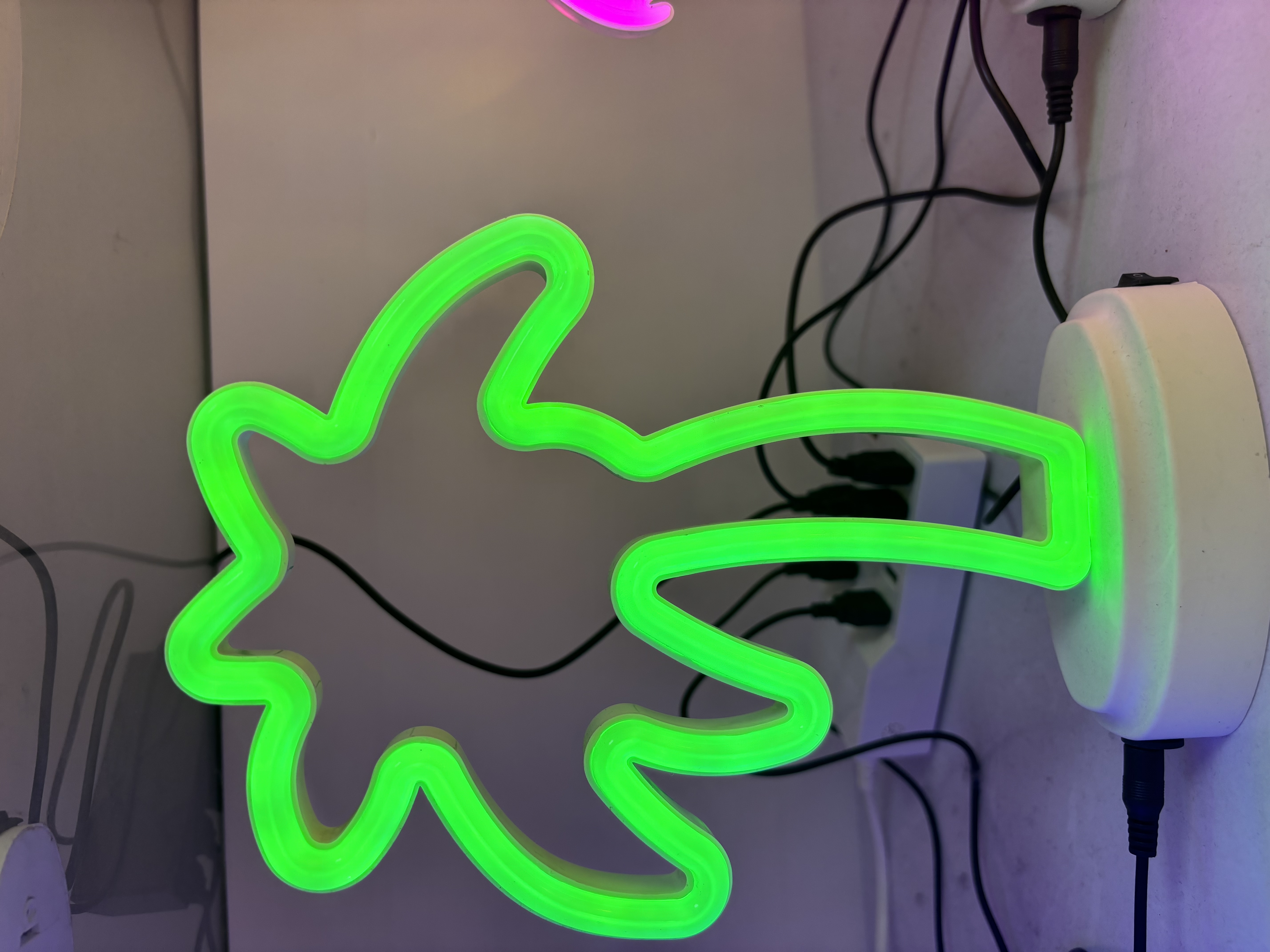 霓虹灯两用玻璃烛杯