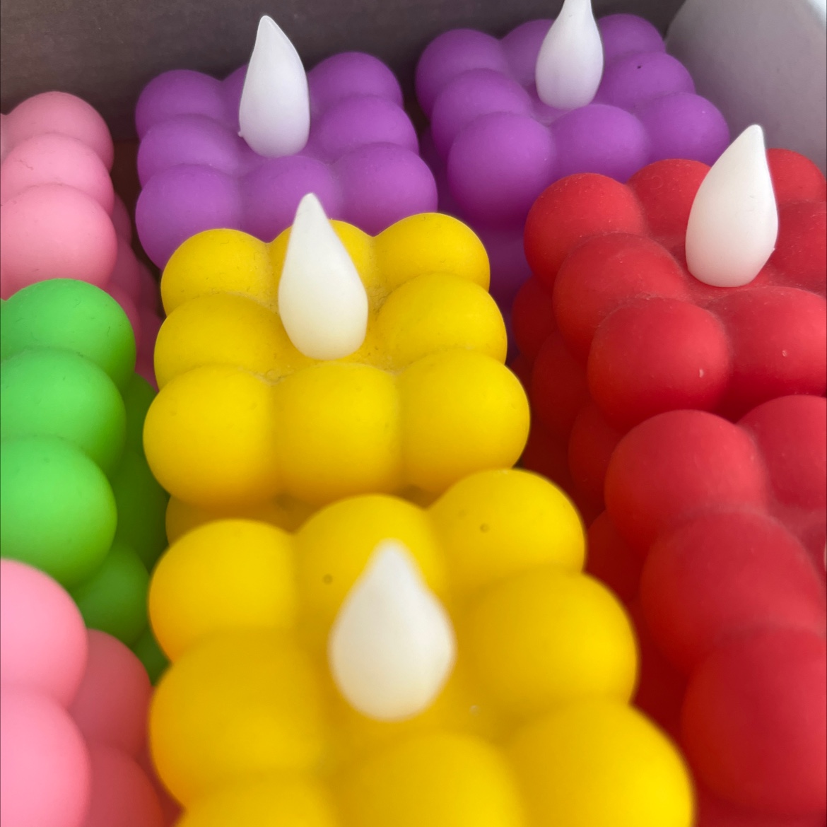 Electric Candle Mixed Color Rubik's Cube 12 Sets Featuring Rubik's Cube Red Specification drawing