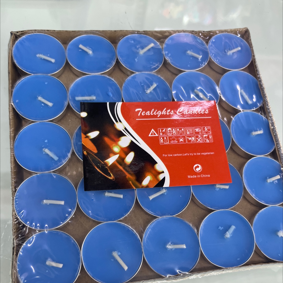 Round 50 Tea Wax Can Be Mixed Color Proposal Romantic Arrangement Blue details Picture