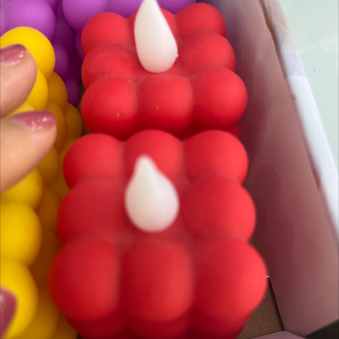 Electric Candle Mixed Color Rubik's Cube 12 Sets Featuring Rubik's Cube Red