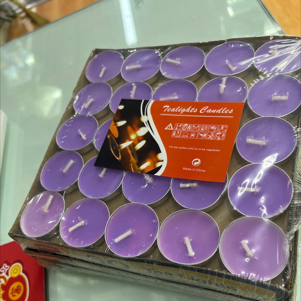 Round 50 Tea Wax Can Be Mixed Color Proposal Romantic Arrangement Purple details Picture