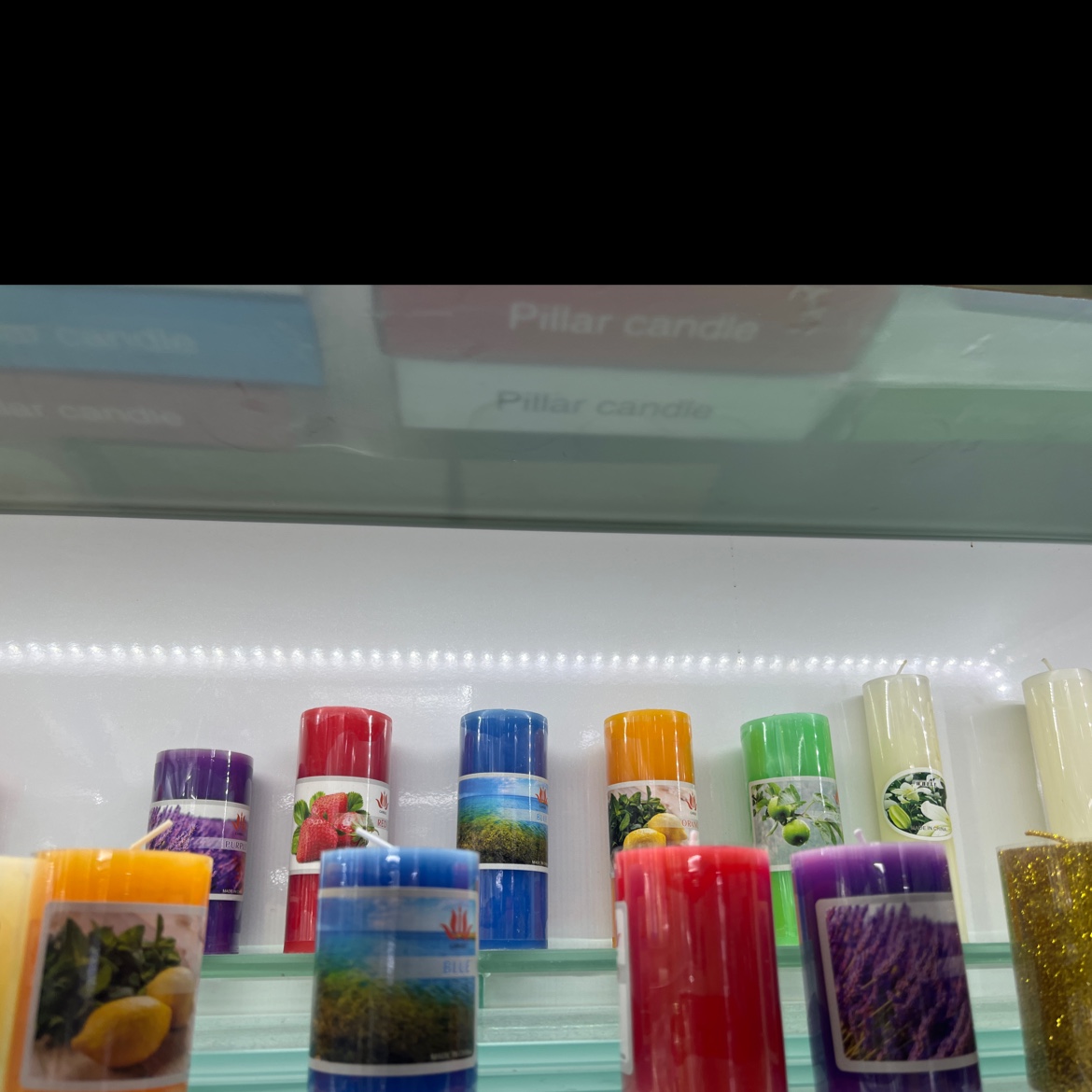 Orange Cylinder Candle Set, Color Box Packaging Valentine's Day Gift Romance details Picture
