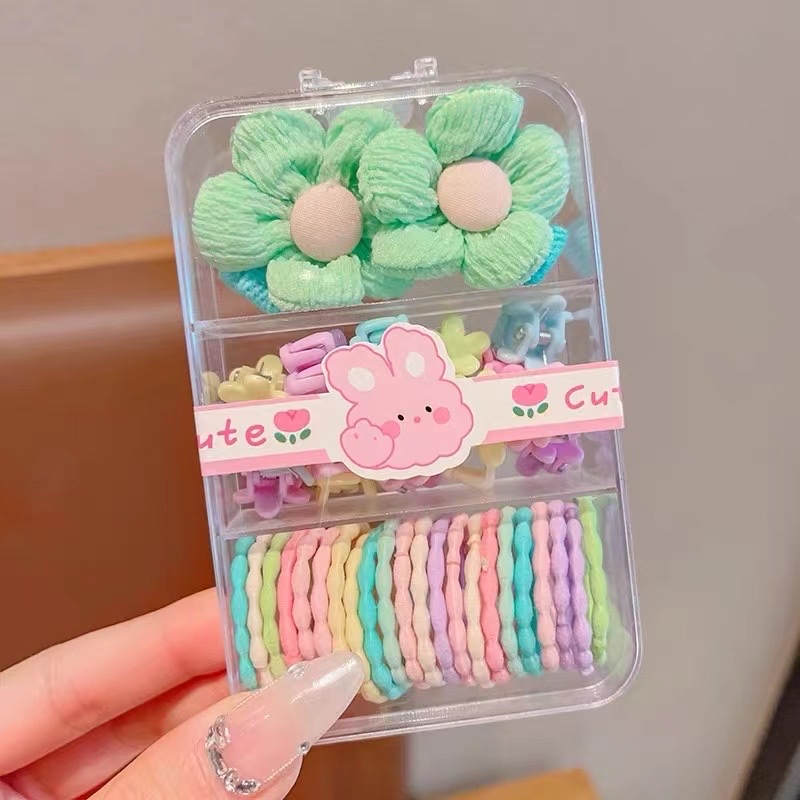 【欣妮娜饰品】珍珠头箍发夹套装 优雅头饰发圈头绳 甜美日系女生必备发饰品详情图6