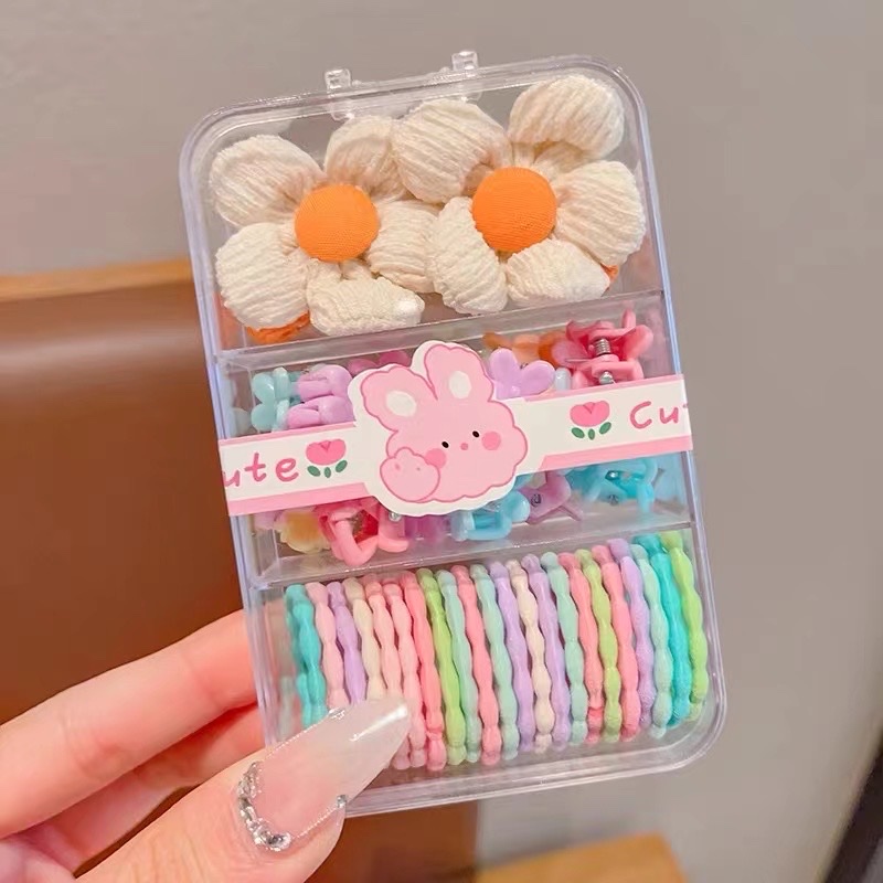 【欣妮娜饰品】珍珠头箍发夹套装 优雅头饰发圈头绳 甜美日系女生必备发饰品详情图5