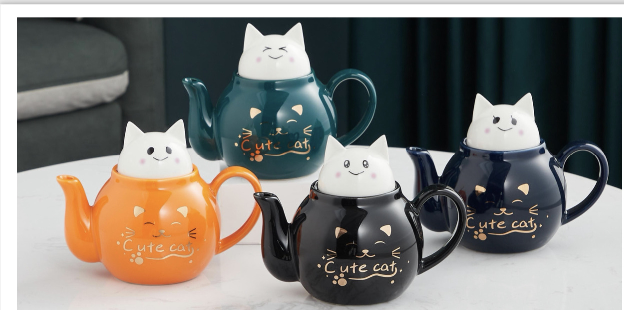 Purple clay "Shi Shi Yi Ruyi" tea set, cast iron teapot, exquisite tea sets, simple style, essential for tea art life