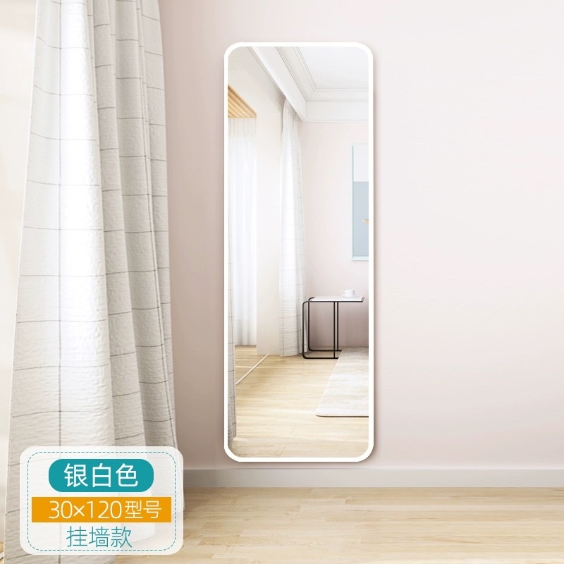 全身镜  落地镜 网红镜全身镜穿衣落地镜子家用壁挂贴墙网红女生卧室化妆挂墙立体试衣镜细节图