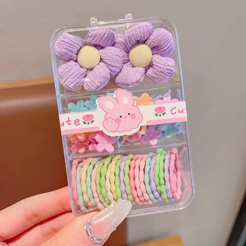 【欣妮娜饰品】珍珠头箍发夹套装 优雅头饰发圈头绳 甜美日系女生必备发饰品详情图4