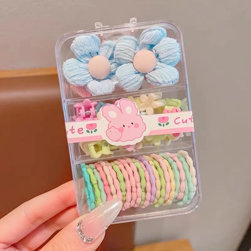 【欣妮娜饰品】珍珠头箍发夹套装 优雅头饰发圈头绳 甜美日系女生必备发饰品详情图2