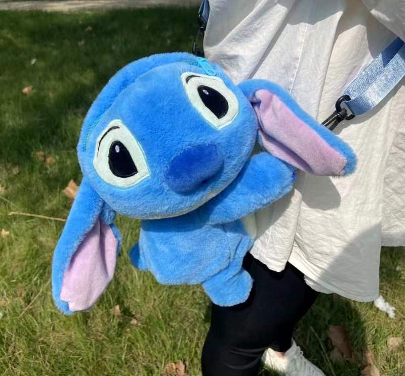 Capibara water guinea pig plush toy, Teddy crossbody bag toy, plush strawberry bear glowing toy doll