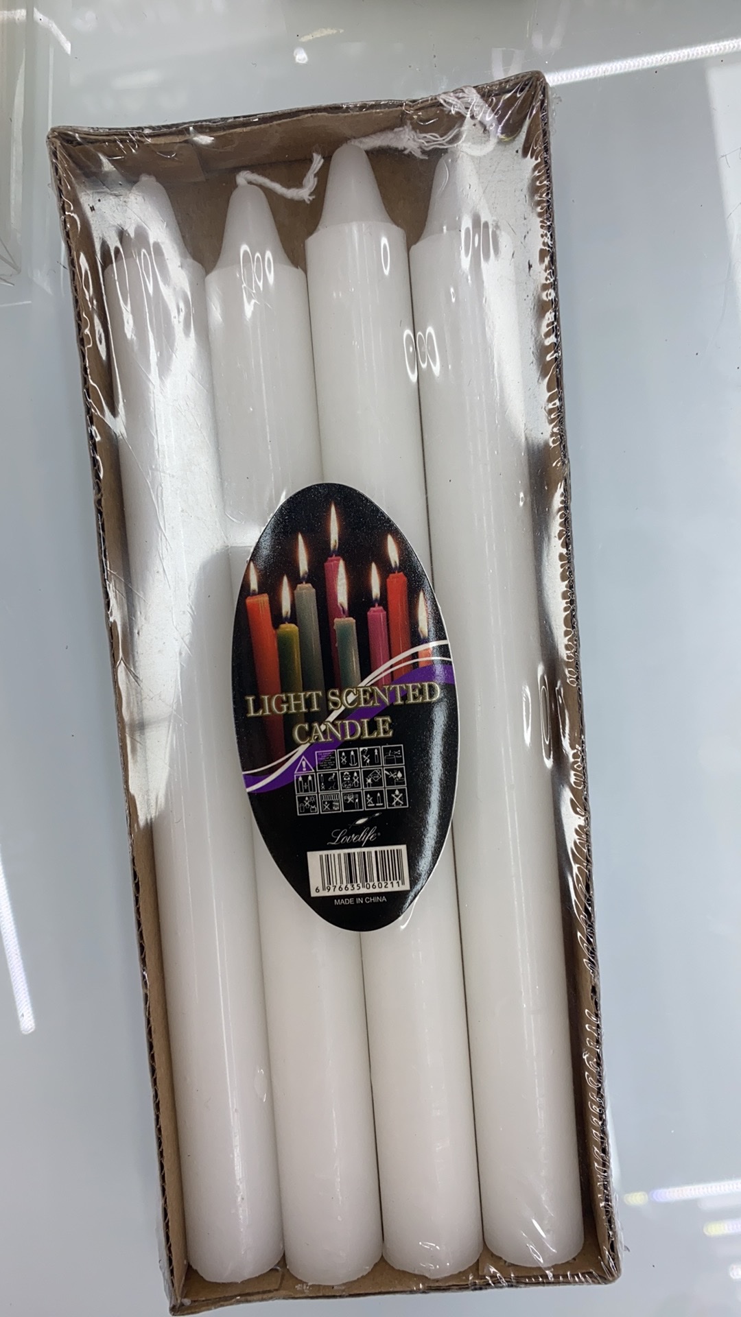 Household white candles