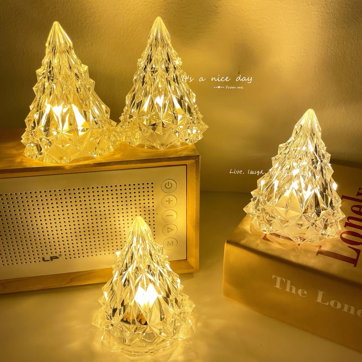 LED night lights, popular ice River night lights, decorative ornaments, night lights, water ripple night lights details Picture