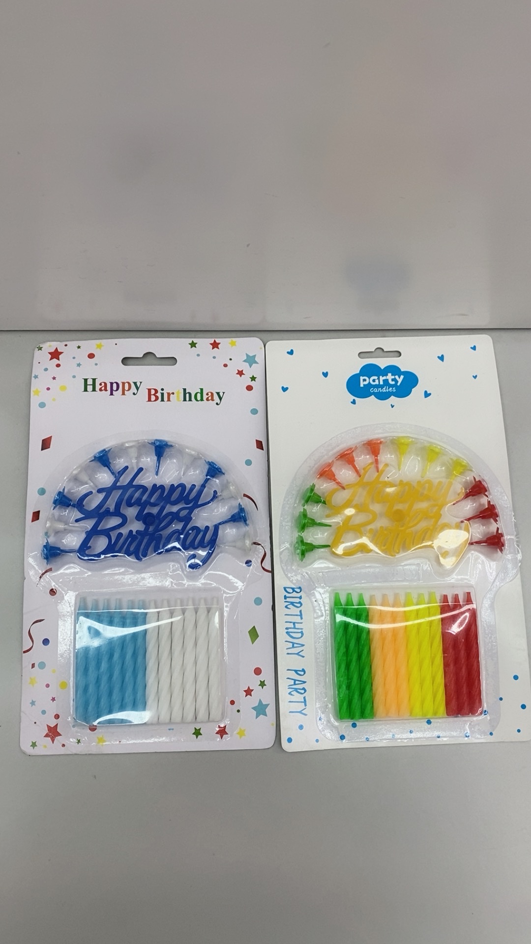 Birthday door, candles