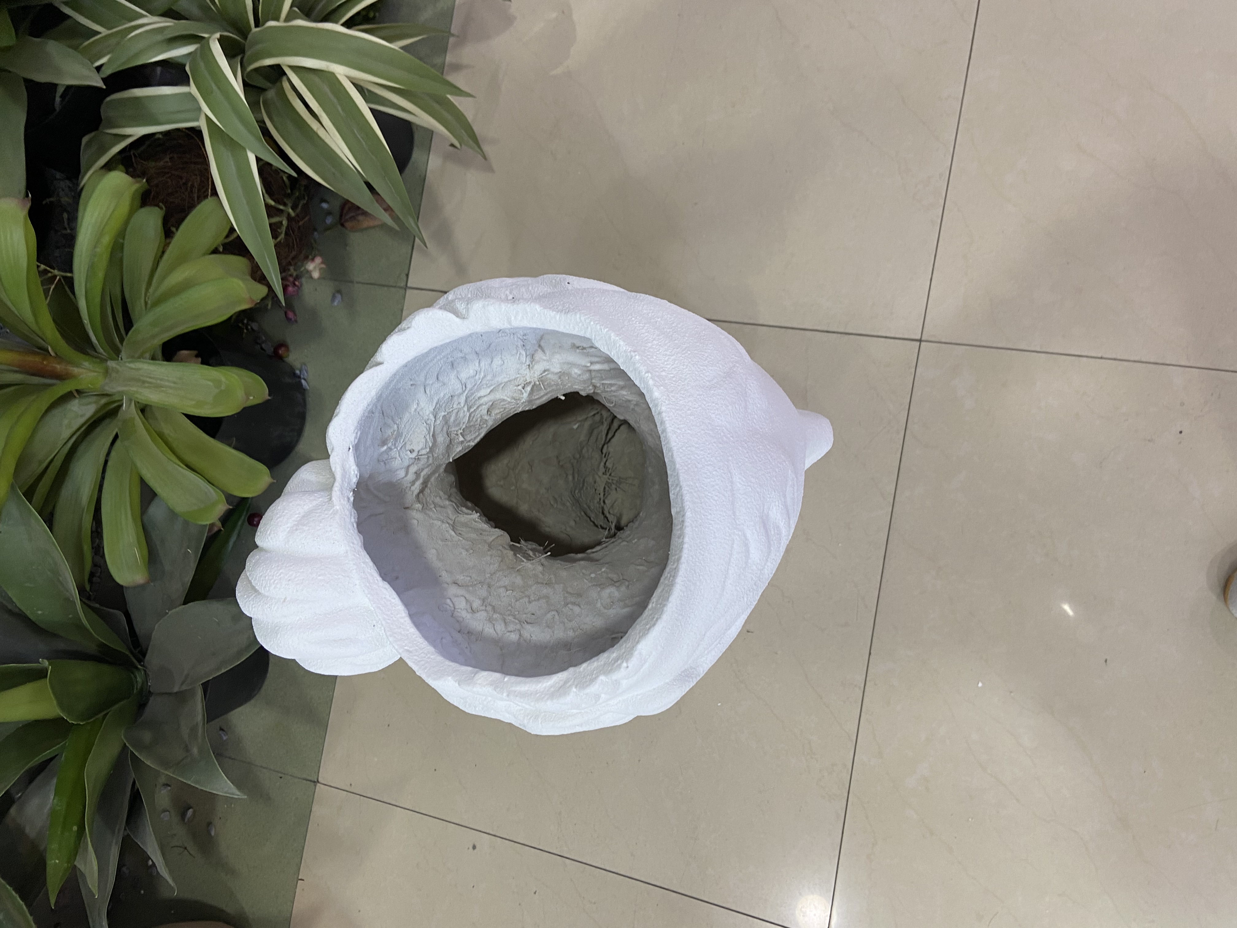 大卫摆件，室内摆放 砂岩白 户外休闲摆件工艺品细节图