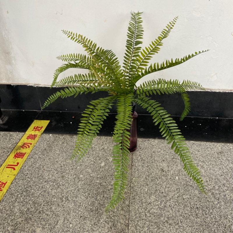 Artificial green plant decorations, indoor plastic artificial plant ornaments, realistic artificial flower artworks, home decoration details Picture