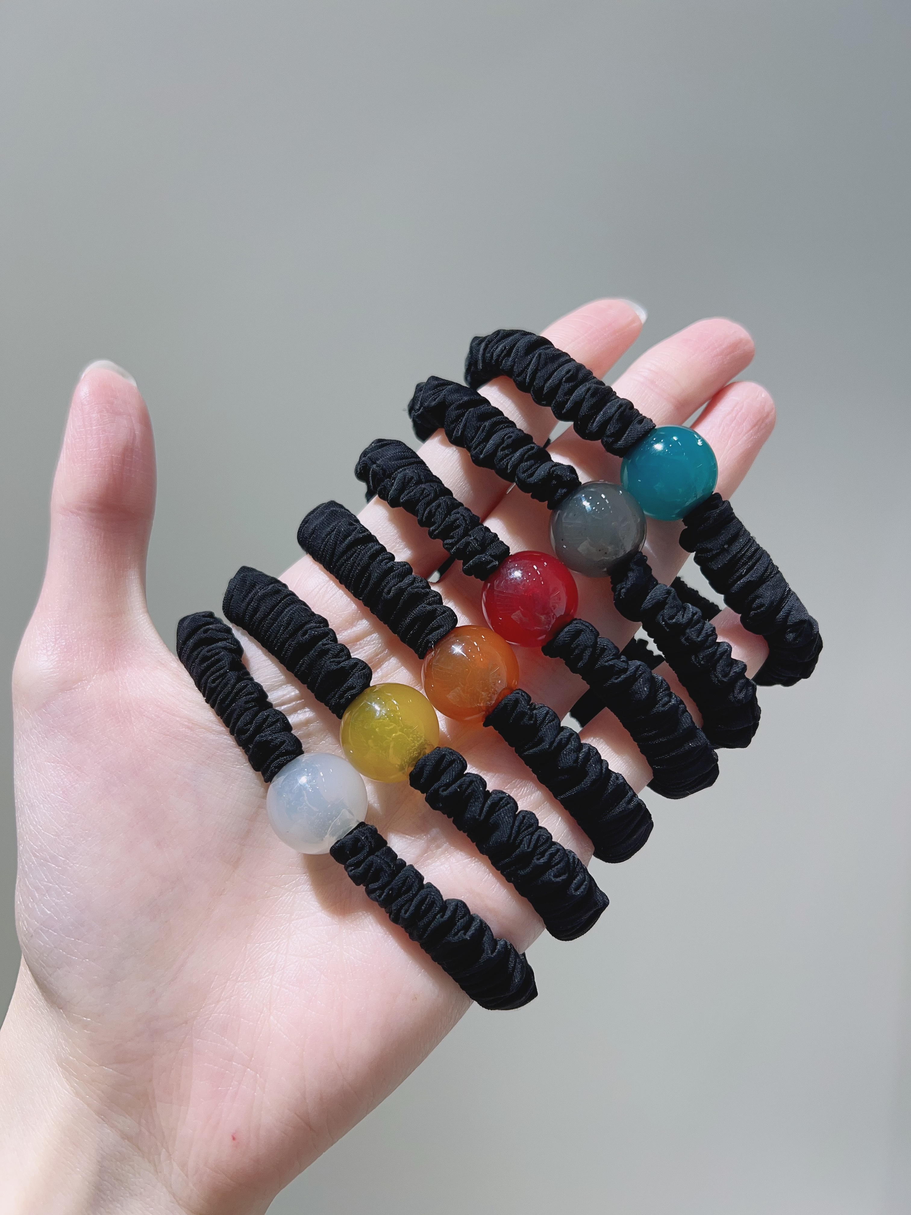 简约风头绳女夏季新款发圈 高弹力皮筋发饰品 软妹头饰耐用不伤发皮筋头绳女夏季简约