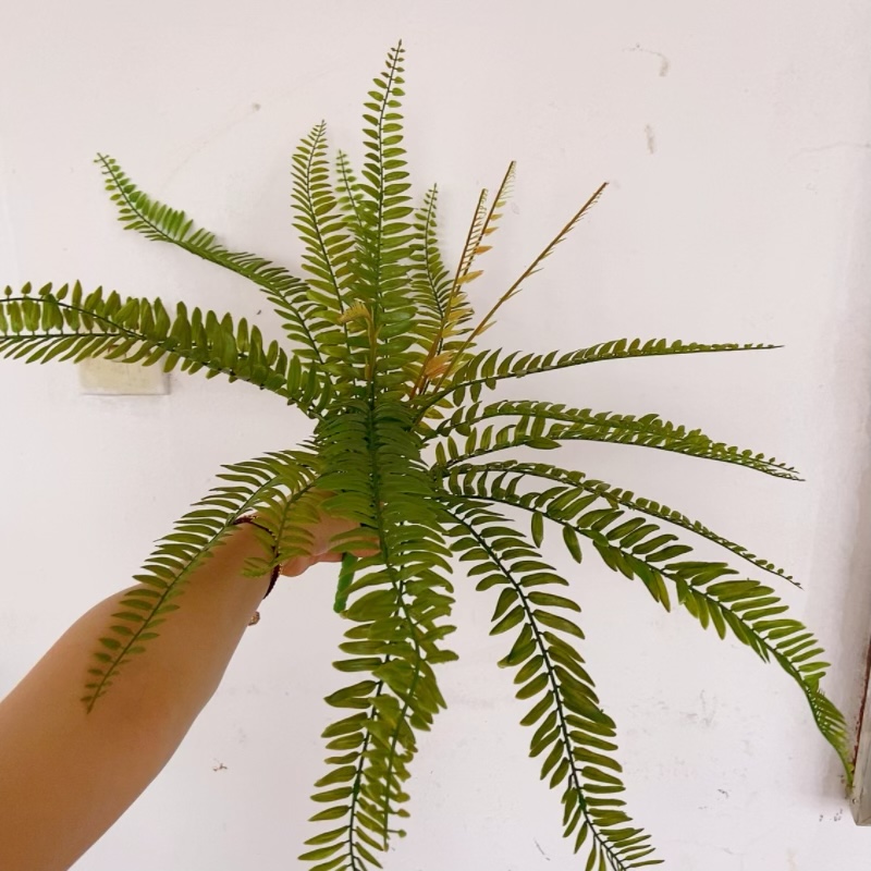 Artificial green plant decorations, indoor plastic artificial plant ornaments, realistic artificial flower artworks, home decoration detail image 2