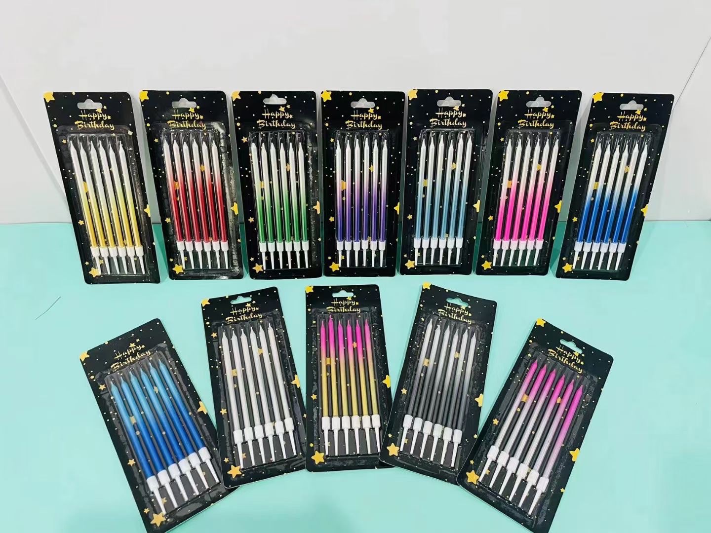 Colorful birthday candles