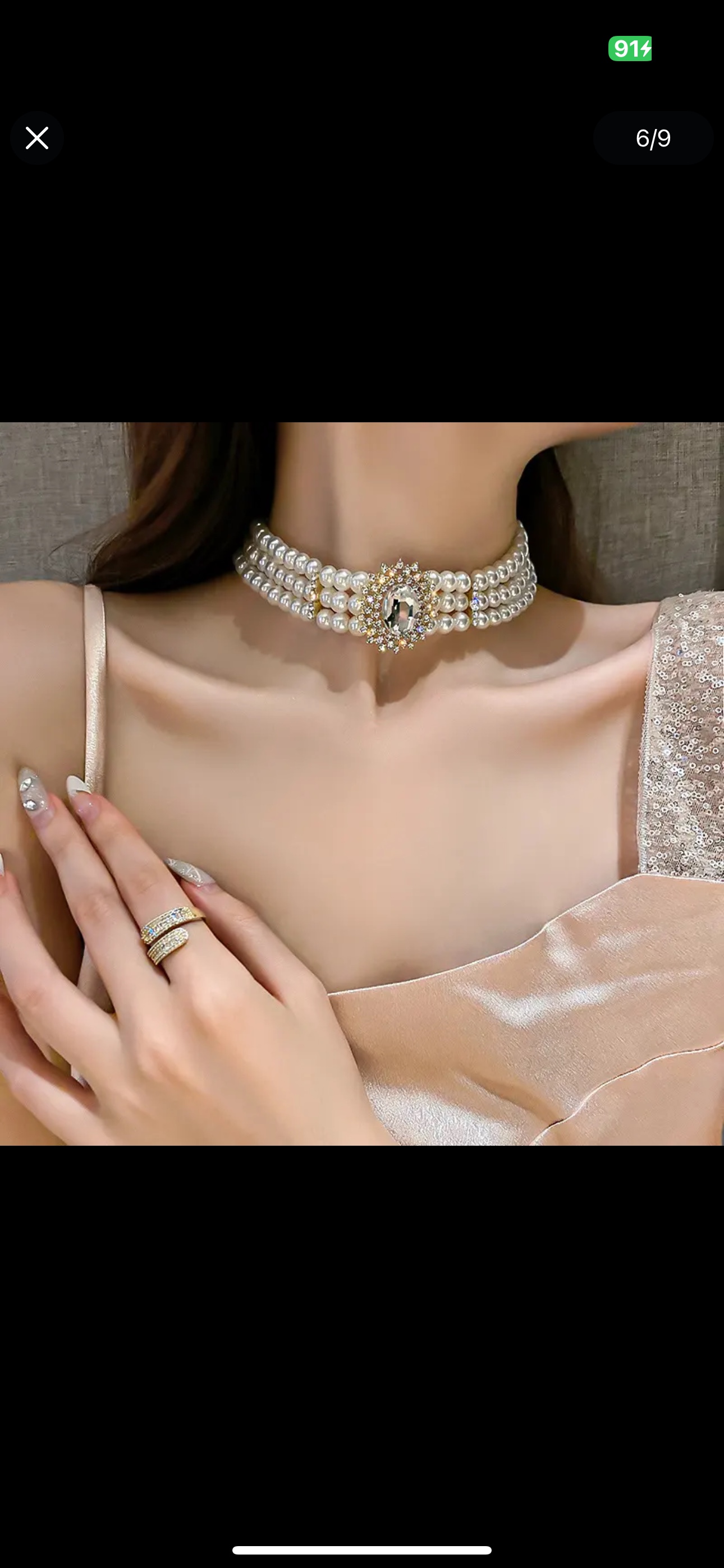 Court French choker collarbone retro new pearl elegant style necklace, pearl necklace, pearl necklace Item Picture